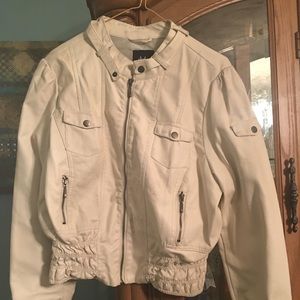 White fall jacket